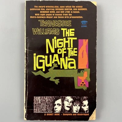 The Night Of The Iguana By Tennessee Williams 1964 First Printing Signet Foto 1 de 4