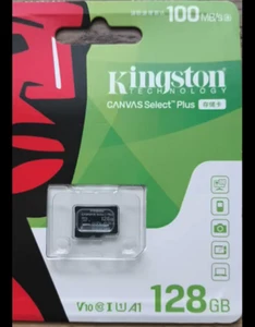Scheda di memoria Kingston Canvas Select Plus SDCS2/ 128GB microSD Classe 10 - Foto 1 di 9