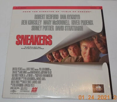 Laserdisc 1992 Sneakers Robert Redford Dan Aykroyd Sidney Poitier River Phoenix - Image 1 of 4