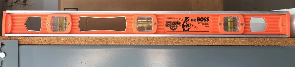 The Boss Made in USA 24" Contractor's Level 75th Anniversay Empire THE BOSS - Image 1 of 1