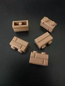(200) LEGO - 1 x 2 Medium Nougat (orange-brown) MASONRY BRICKS - 200 PIECES - Picture 1 of 1