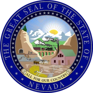 Nevada State Seal Coat of Arms VINYL Car Laptop WINDOW Bumper STICKER DECAL - Picture 1 of 1