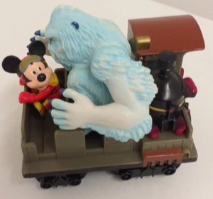 Disney Parks Mickey Mouse & Yeti Expedition Everest Pull-Back Train Car Toy g10 - Picture 1 of 6