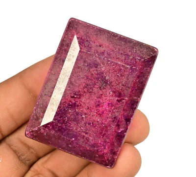 390.00Ct Natural Huge Red Ruby Baguette Cut Certified Museum Size Grade Gemstone - Image 1 of 4