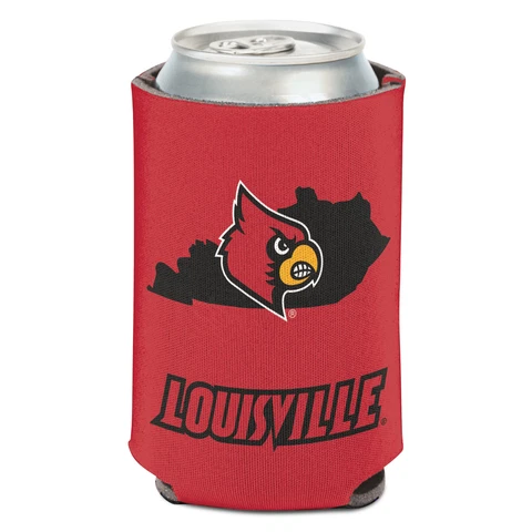 WinCraft Louisville Cardinals 12oz. State Shape Can Cooler Cover