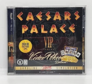 CAESAR'S PALACE VIP SERIES ~ VIDEO POKER DELUXE (CD-ROM, 1998) WINDOWS 95 - Picture 1 of 3