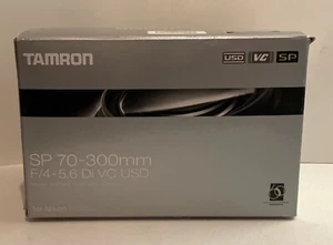 TAMRON 70-300mm F/4-5.6 Di VC SP USD A005NII for Nikon + Hood a D filter - Picture 1 of 5