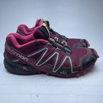 Salomon Speedcross 3 Women Size 9 US Purple/Blue Trail Running Athletic Sneaker - Image 1 of 4
