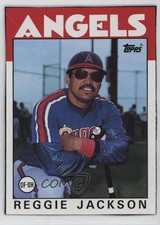 1986 Topps Wax Box Bottom Reggie Jackson #I HOF