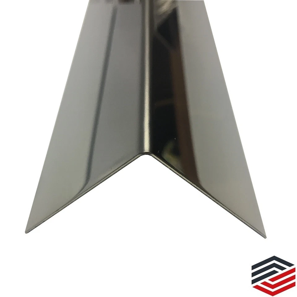 Elegantes Edelstahl Winkelprofil - Spiegelglanz für stilvolle Akzente  40x40 mm - Bild 1 von 1