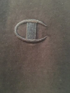 Champion T Shirt Men Medium Short Sleeves Dark Blue 100% Cotton Great Condition - Picture 1 of 6