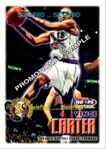 Skybox Hoops 1999 Vince Carter NBA Toronto Raptors Superstar muestra promoción #100 - Imagen 1 de 2