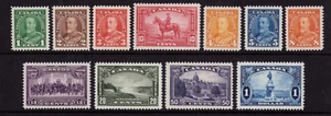 1935 Canada SC 217-227 | SG 341-351 KGV Set of 11 MNH VF - Picture 1 of 3