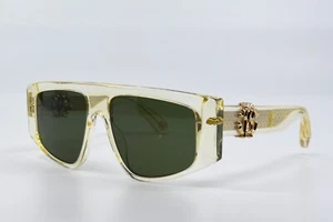 NEW ROBERTO CAVALLI SRC038M 0846 CRYSTAL YELLOW GREEN LENS AUTHENTIC SUNGLASSES - Picture 1 of 12