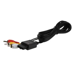 RCA AV TV Video Audio Cable Lead for SNES N64 Gamecube Console - Picture 1 of 3