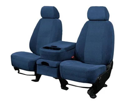CalTrend Car Seat Covers Fit Toyota RAV4 2019-2025 Blue Velour Custom Front Seat - Image 1 of 4