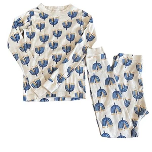 Hanna Andersson Hanukkah Pajama Set Size 10 (140cm) Holiday Cotton Organic - Picture 1 of 10