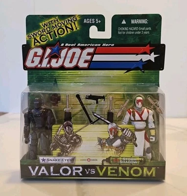 Figuras de acción GI Joe Valor vs Venom Snake Eyes Vs Storm Shadow nuevas selladas Foto 1 de 4