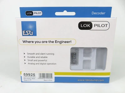 ESU 59925 LokPilot 5 Nano DCC Decoder E24 Interface  N, TT Gauge NIB - Image 1 of 4