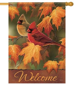 Hausfahne Herbst Paar - Bild 1 von 1