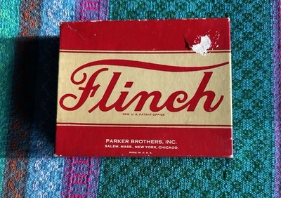 Vintage FLINCH Card Game, Parker Brothers, Inc. Copyright 1938 Reg 59,739 US Pat - Image 1 of 4