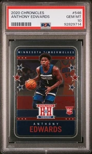 2020-21 Chronicles Hometown Heroes #546 Anthony Edwards PSA 10 - Picture 1 of 2