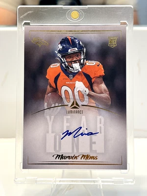 2023 Panini Luminance - Year One Signatures Rps Marvin Mims #Y1MMI (AU, RC) - Image 1 of 4