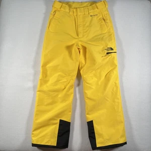The North Face Pants Boys Large 14/16 Yellow Gore Tex Insulated Snow Ski Shell - Picture 1 of 16