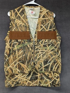 Vintage IDEAL Skyline Camo Fall Flight Vest Mens Small Waterfowl Hunting NEW USA - Picture 1 of 14