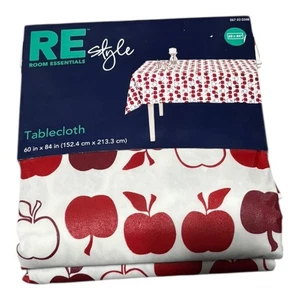 Room Essentials Red Apple Tablecloth 60in x 84in NWT - Picture 1 of 3