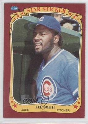 1986 Fleer Star Stickers Lee Smith #112 HOF - Image 1 of 2
