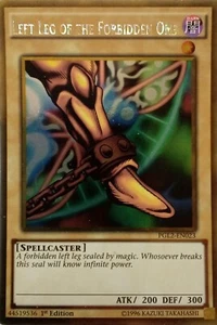 PGL2-DE023 LINKES BEIN DES Verbotenen gold rare 1.auflage YuGiOh KARTE - Bild 1 von 1