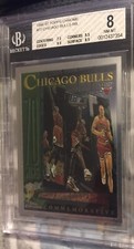 1996-97 Topps Chrome #72 Chicago Bulls RB Beckett BGS 8 Near-Mint NM
