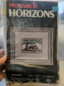 Vintage Monarch Horizons Shaded Rest Needlepoint Roger W Reinardy- New 1978 - Picture 1 of 4