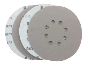 6" x 8 Loch Platin Film Haken und Schleife Grip Schleifscheiben (50er Pack, 80er Körnung) - Bild 1 von 3