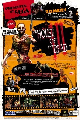 The House of the Dead III 3 2002 videojuego retro anuncio impreso SEGA Xbox promoción raro Foto 1 de 2