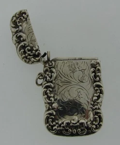 WUNDERSCHÖNES Sterling Silber Streichholzetui um 1900 - Bild 1 von 3