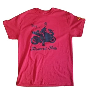 Boge Bobby Risteski Memorial Ride M T-shirt Medium Biker Patriotic red Man Tub19 - Picture 1 of 9