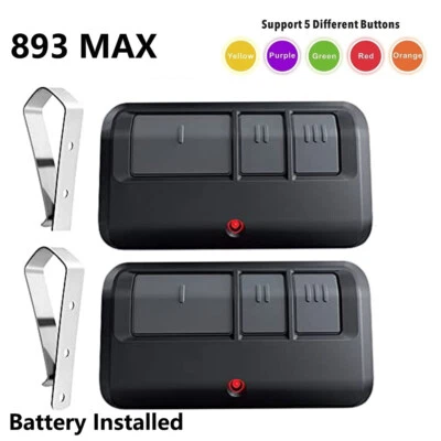 Garage Door Remote 893MAX 893LM G953EV-P2 for Chamberlain LiftMaster Craftsman - Image 1 of 4