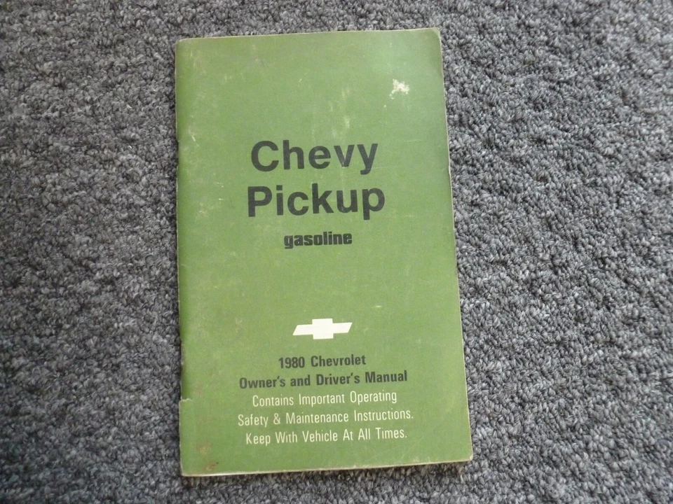 Camión Chevy C10 C20 C30 K10 K20 K30 Cheyenne 1980 suburbano manual del propietario xo Foto 1 de 1