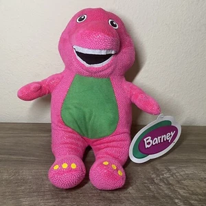 2022 Barney The Dinosaur 9" Toy Factory Sparkly Stuffed Animal Plush *Damage* - Picture 1 of 10