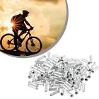 100 Pcs/Set Mtb Bike Bicycle Brake Shifter Inner Cable Tips Wire End Cap Crimps