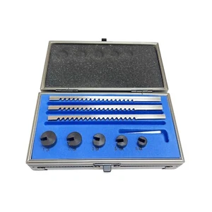 SET SPILLE CHIAVE IMPERIALE 9PZ 1/8" 3/32" 1/16" PORTACHIAVI CON GUIDE RDGTOOLS - Foto 1 di 2