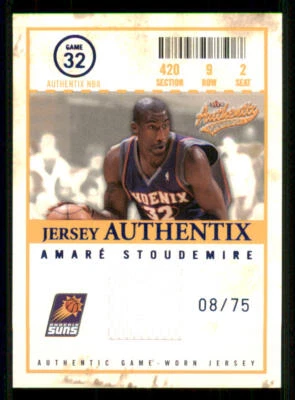 2004-05 Fleer Authentix AUTO Jerseys #AS Amare Stoudemire /75 - Image 1 of 2