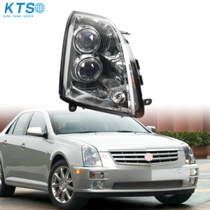 Right Headlights For 2005-2011 Cadillac STS Halogen Black Housing Clear Lens RH - Picture 1 of 13