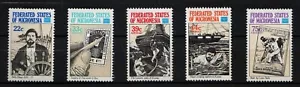 MICRONESIA, SCOTT # 52, C21-C24, SET OF 5 MNH AMERIPEX, BULLY HAYES, 1986 - Picture 1 of 1