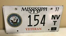 Mississippi Navy Veteran Vanity License Plate #154