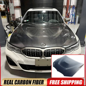 For BMW G20 G28 330i M340i 2019-2022 Real Carbon Front Engine Hood Bonnet Cover - Picture 1 of 15