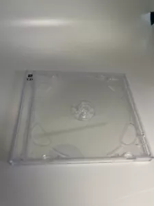 1 Custodia Jewel Nuova Qualità 10.4mm Doppia 2 CD con Vassoio Trasparente, PSC36-2CDPRINT - Foto 1 di 2