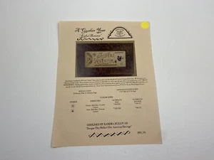 Homespun Elegance Joyful Autumn A Quaker Year Counted Cross Stitch Pattern N - Picture 1 of 3